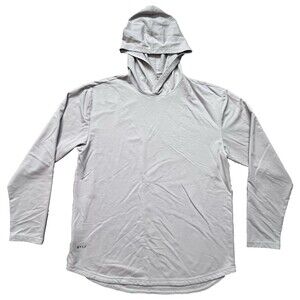 BYLT Shirt Mens XL Fawn Drop Cut Hooded Long Sleeve Premium Basics Tee